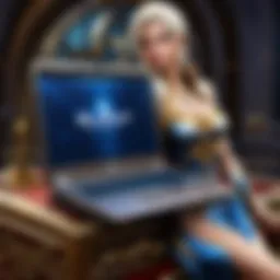 Luxury laptop brand showcasing elegance and sophistication