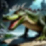 Majestic Dragon Croc in its Natural Habitat