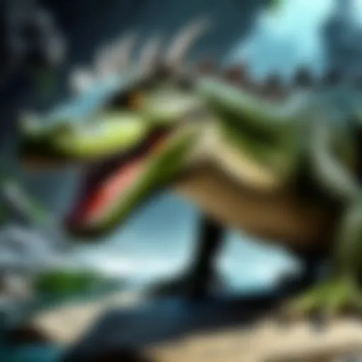 Majestic Dragon Croc in its Natural Habitat
