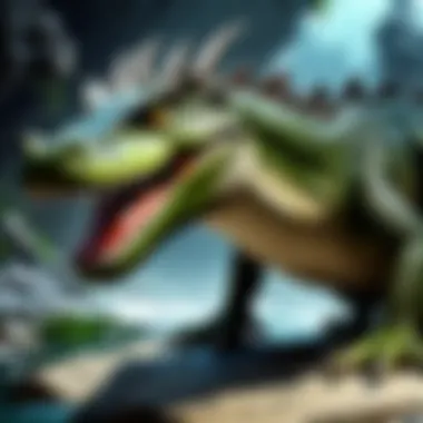 The Enigmatic Presence of Dragon Crocs Majestic Dragon Croc in its Natural Habitat