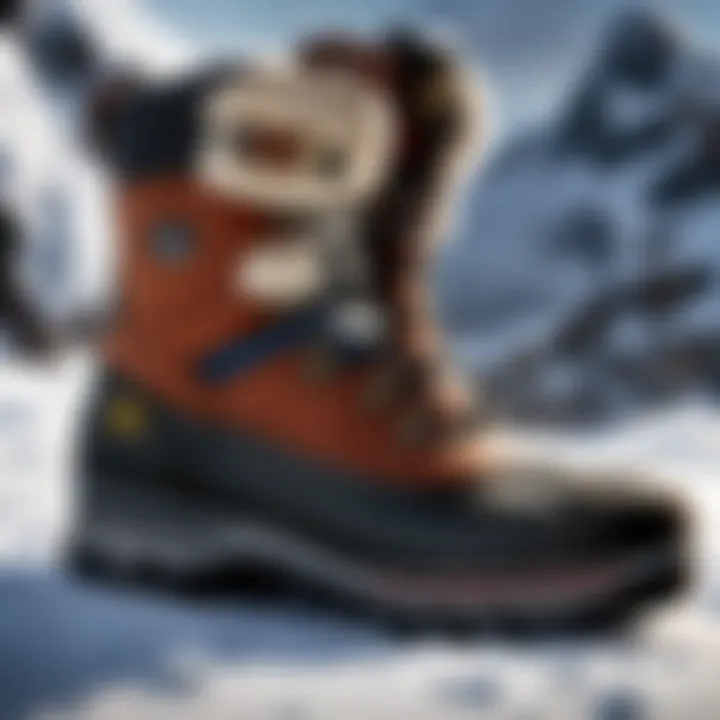An infographic demonstrating the key features and benefits of marine issued boots.