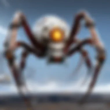 Entertainment Innovations with Mechanical Spiders A creative representation of a mechanical spider used in an entertainment setting.