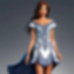 Elegant Silhouette of Mia & Tess Dress