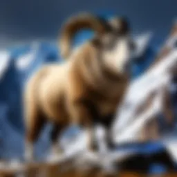 Majestic Argali Ram in Mountainous Habitat