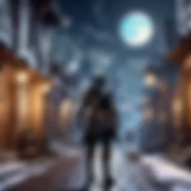 Miqo'te Thief Sneaking Through Moonlit Streets