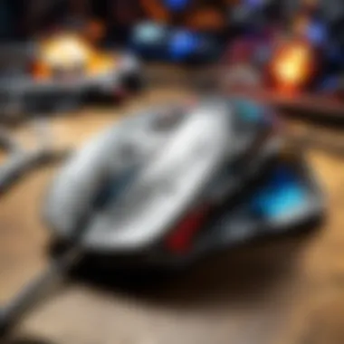 MMORPG Mouse in a Gaming Setup Gaming setup showcasing an MMORPG mouse in action