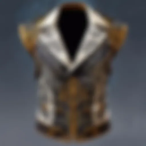 Detailed view of the Mystic Vest showcasing its intricate design.