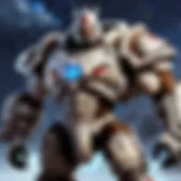 Mystical tank character in Blizzard game