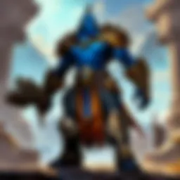 An adventurer standing triumphantly at the Shadowlands level cap