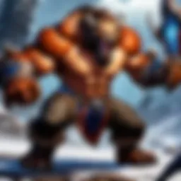 Dynamic battle scene showcasing players in the Beast Arena.