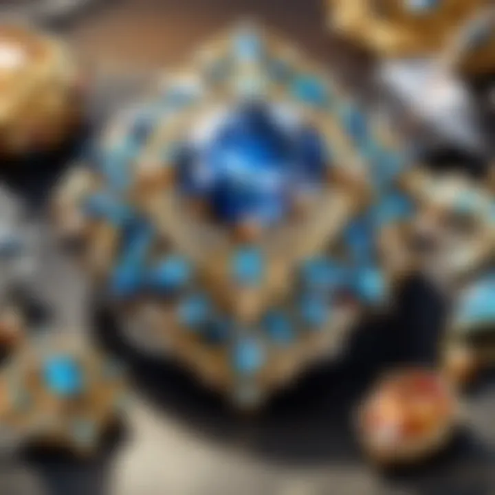 A beautifully crafted jewelry piece featuring exquisite gems