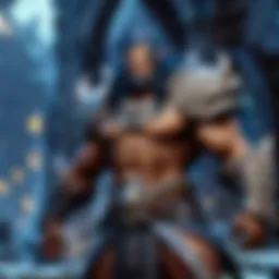 A dynamic gameplay scene showcasing a team engaged in a Mythic Plus dungeon run.
