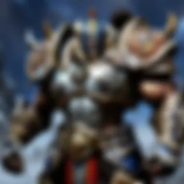 Epic Armor and Weaponry Ornate armor and weaponry in a fantasy setting