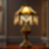 Ornate Lamp with Intricate Detailing