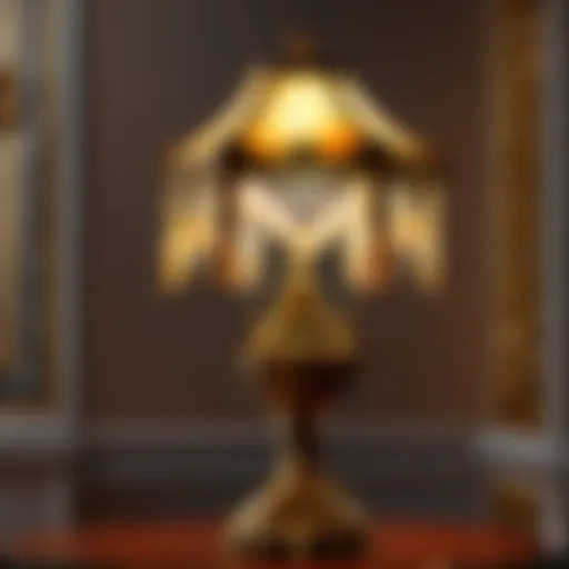 Ornate Lamp with Intricate Detailing