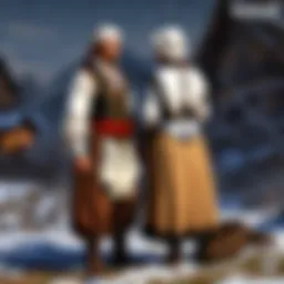 Traditional peasant outfit showcasing intricate craftsmanship
