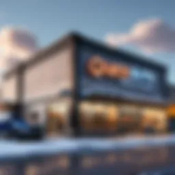 Auto parts store exterior view