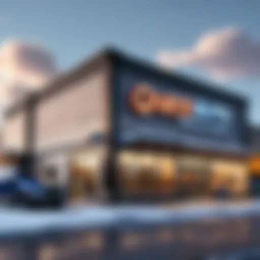 Auto parts store exterior view
