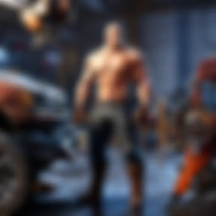 Auto mechanic assisting customer with part selection