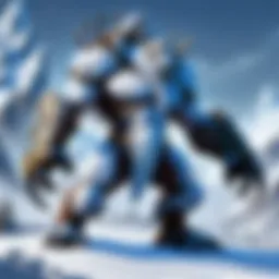 Majestic Blizzard mount soaring through icy peaks