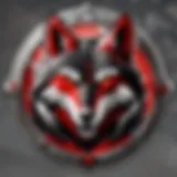 Illustration of Red Wolf Security logo on a shield
