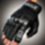 Rogue Fitness gloves showcasing their sleek design and quality stitching.