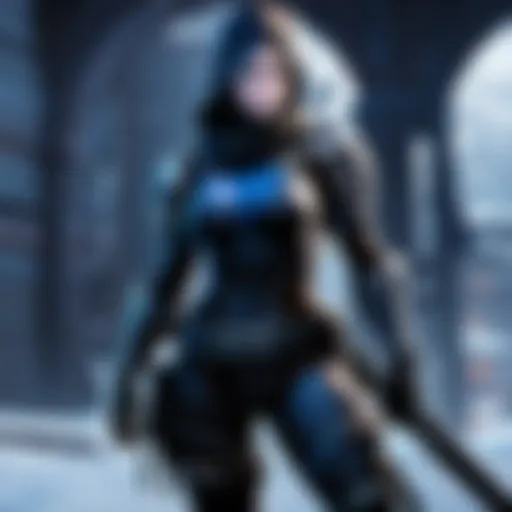 A shadowy rogue character poised for stealth in a fantasy setting.