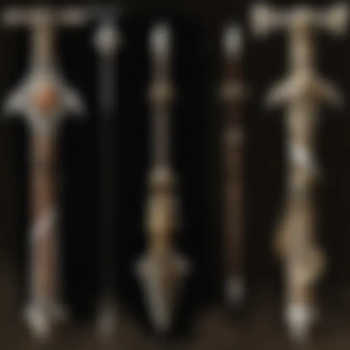 Chart detailing rune combinations for polearm runewords