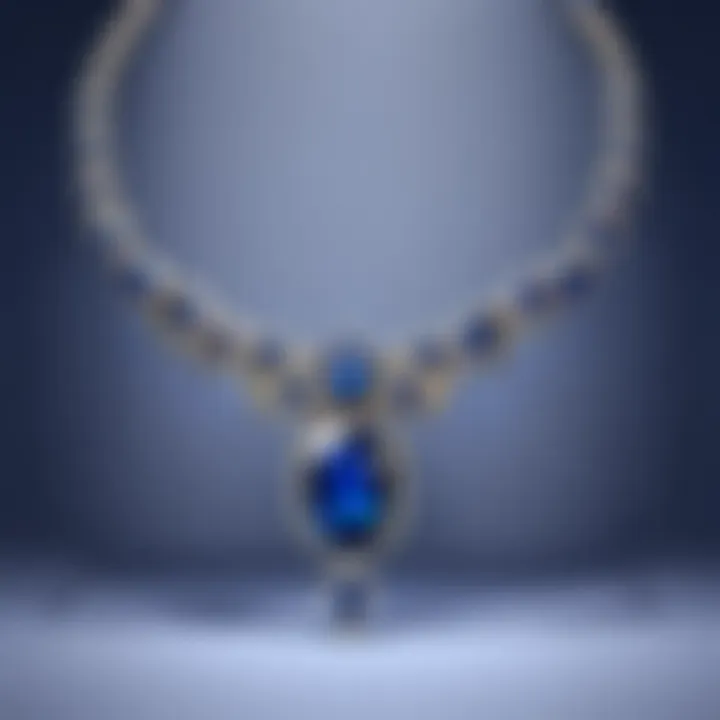 Exquisite Sapphire Elegance Necklace