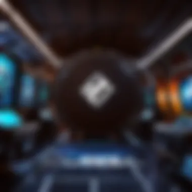 Fusion of Shadow PC and Paperspace Logos in a Futuristic Gaming Setting Shadow PC and Paperspace logos blending into a futuristic gaming landscape