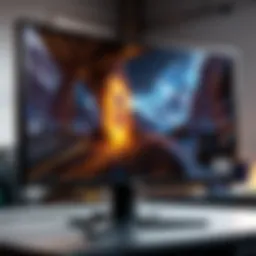 Sleek Gaming Monitor Design with 144Hz Refresh Rate