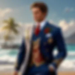 Sophisticated Beach Wedding Suit