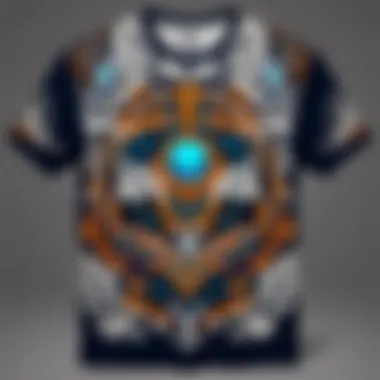 Intricate Patterned T-Shirt Design Stylish t-shirt design with intricate patterns
