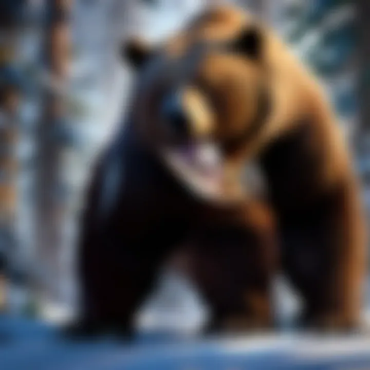 Subtle ambient bear sounds blending with the wilderness in Blizzard game