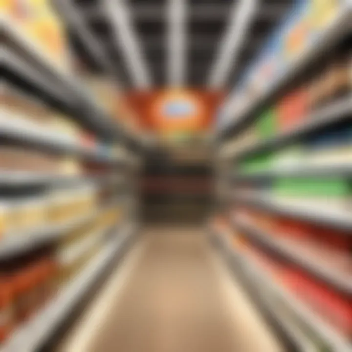 Beer aisle in a supermarket