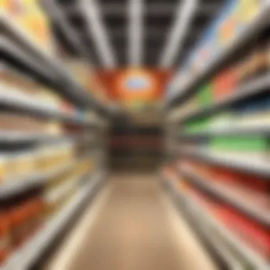 Supermarket Beer Aisle Variety Beer aisle in a supermarket