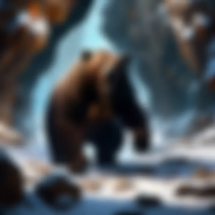 Bear sound effects creating suspense in a mysterious cave in Blizzard game