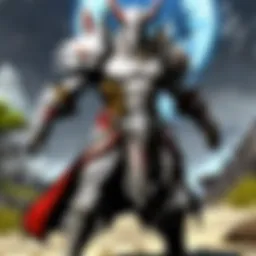 Sword-wielding Warrior in Epic Battle