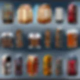 A detailed view of an expedition pack with various compartments.