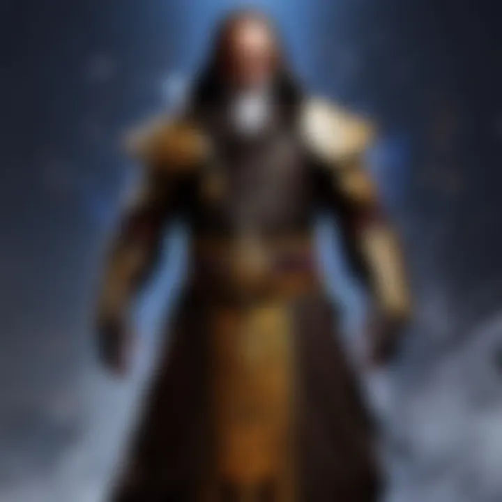 A symbolic representation of the Dark Monk's cultural significance within gaming narratives.