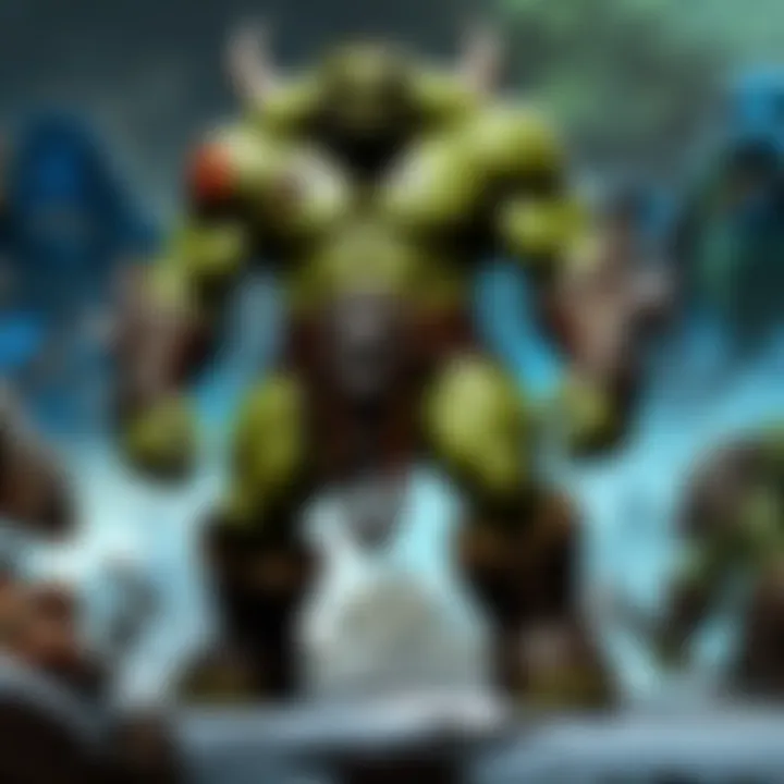 A scene of conflict highlighting the emotional turmoil of war between factions.