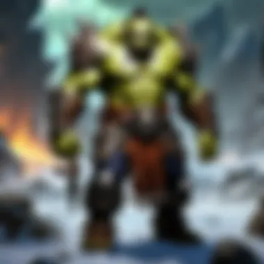 A strategic war council between orc leaders, showcasing unity and strategy.