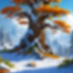 An illustration depicting the changing environments in WoW seasons