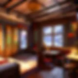 Interior Ambiance of the Funky Monkey Inn A vibrant interior of the Funky Monkey Inn showcasing its unique decor and atmosphere.