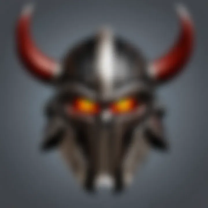 Collage of fan art inspired by the Berserker Helmet