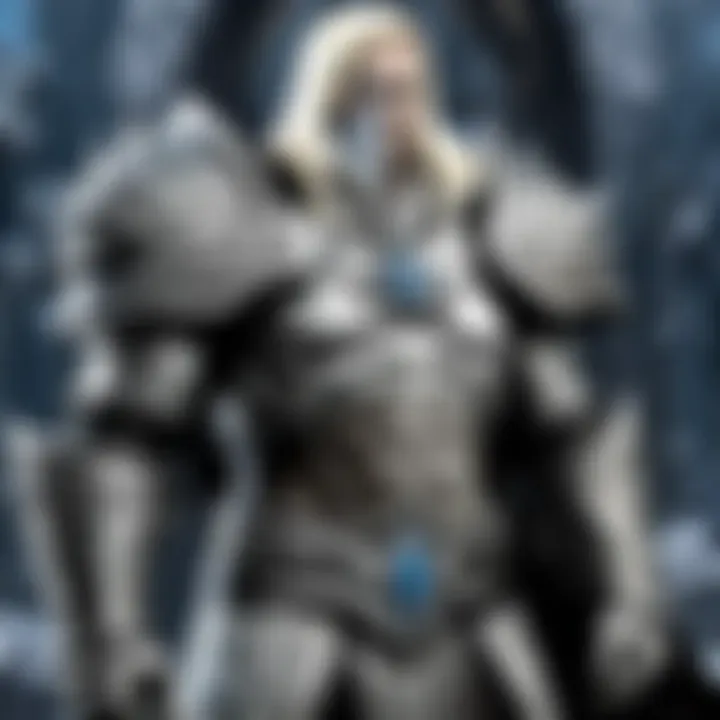 Artistic depiction of Arthas wielding Frostmourne