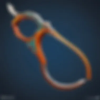 A detailed illustration of the hand sickle's design and features in the context of Blizzard games.