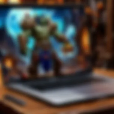 MacBook playing World of Warcraft