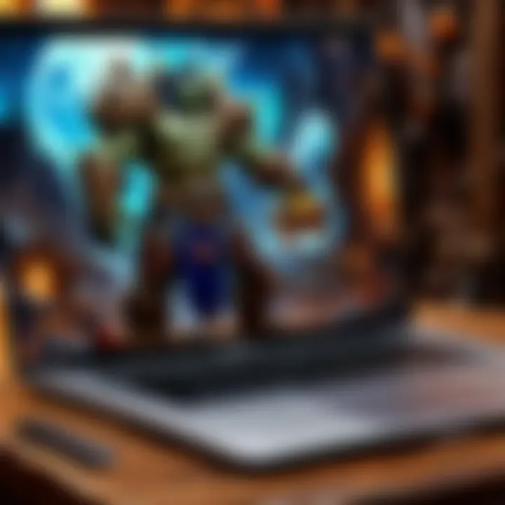 MacBook playing World of Warcraft