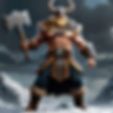 The Theft of Mjölnir: Thrym's Bold Act A dramatized portrayal of Thrym and Thor during the hammer theft